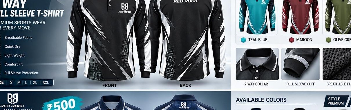 2 Way Full Sleeve T-Shirt / Polo