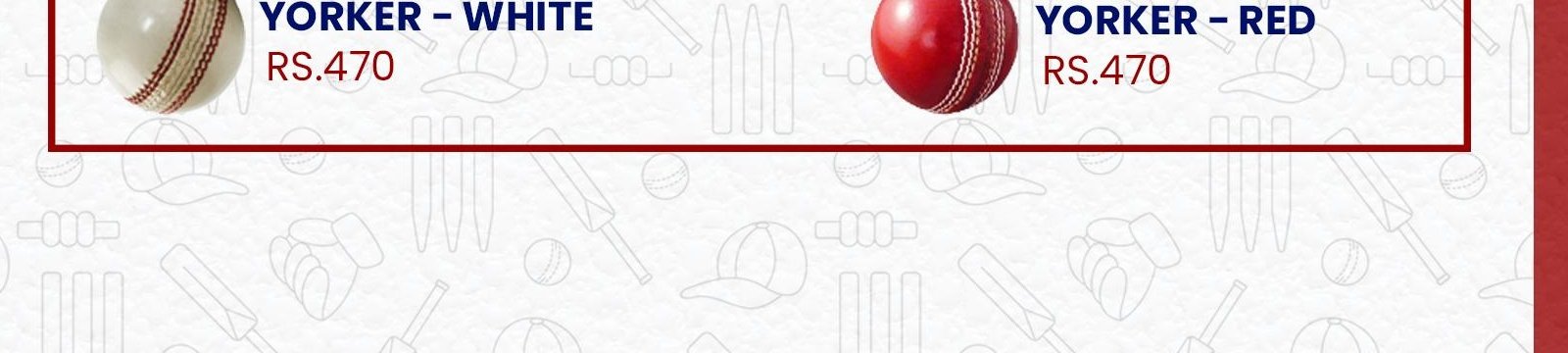 Club Cricket Ball (White & Red)