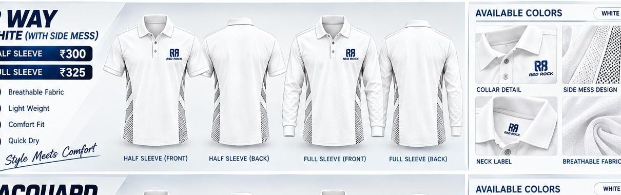 2 Way White Cricket Shirt (With Side Mesh)